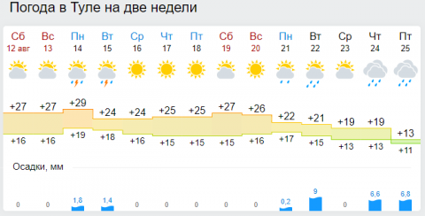 Завтра поселок тульский погода