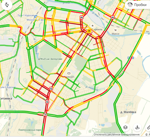 Камеры в туле на дорогах карта