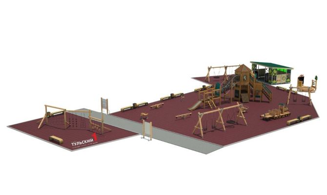 В Рогожинском парке Тулы установят детскую площадку за 35 млн рублей