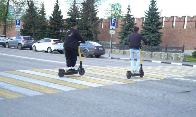 В Тульской области начали штрафовать водителей электросамокатов