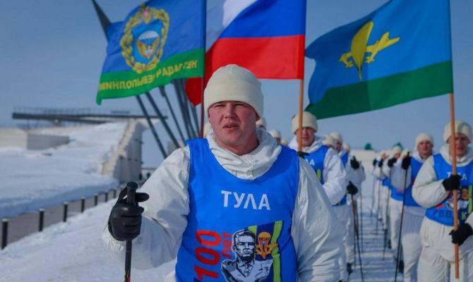 Тульские десантники прошли 200 км на лыжах