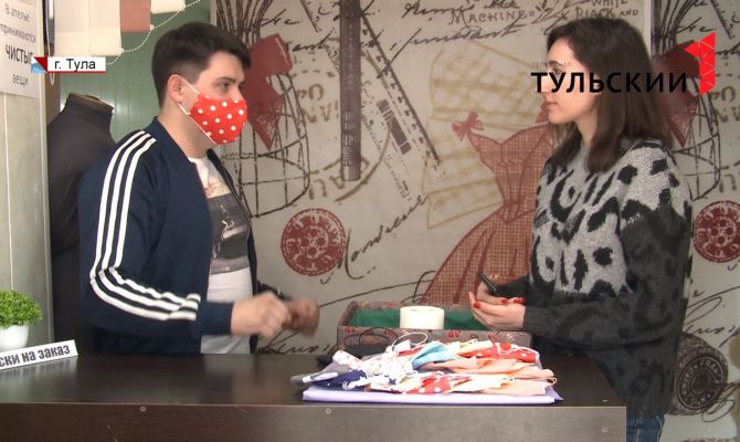 В связи с эпидемией коронавируса в тульских ателье появились услуги по пошиву масок