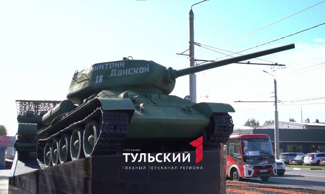 Как выглядит новый мемориал с двумя танками в Туле
