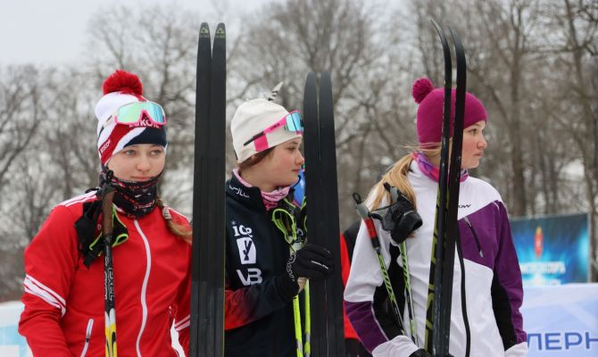 В «Веденино» проходит чемпионат и первенство Тульской области по лыжным гонкам