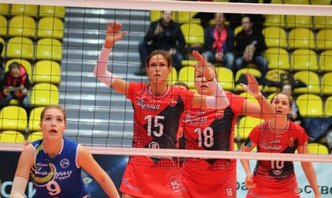 Тульские волейболистки обыграли соперниц из Уфы
