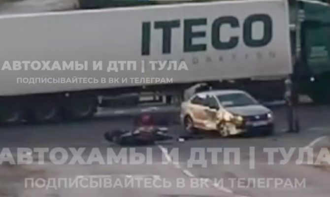 В ДТП на трассе М-2 "Крым" в Чернском районе погиб мотоциклист