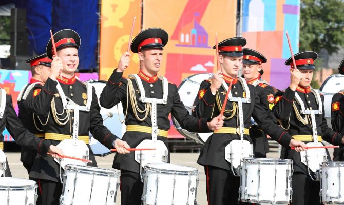 В День города в Туле выступили лучшие военные оркестры России