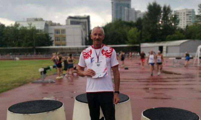 68-летний туляк занял 2 место на Чемпионате России по легкой атлетике