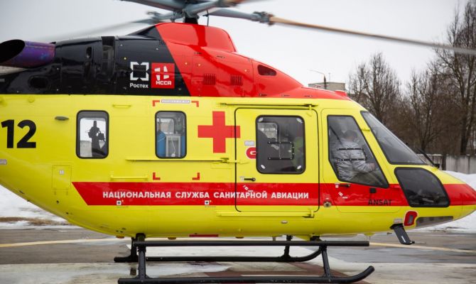 Тульская санавиация доставила в больницу мужчину с острым коронарным синдромом