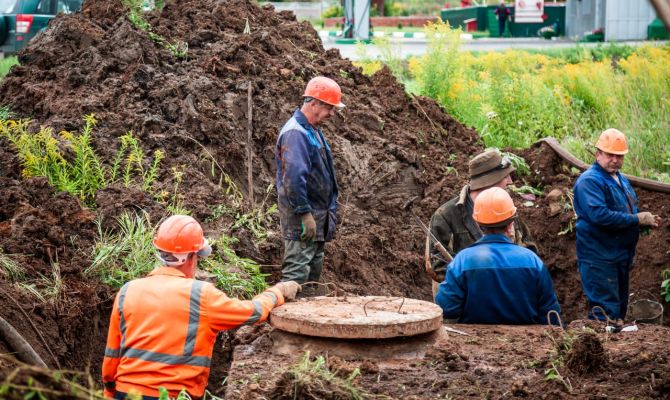 В поселке в Киреевском районе устранили порыв канализации
