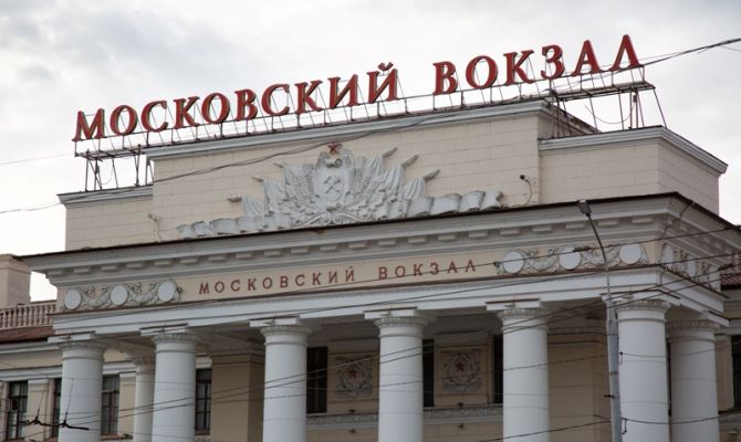 На Московском вокзале в Туле задымился поезд-музей