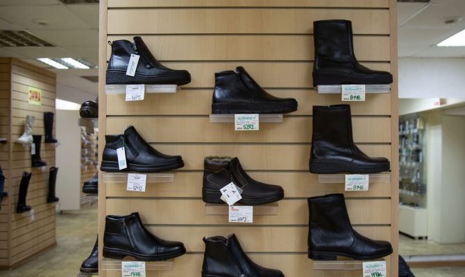 В тульском магазине арестовали обувь на сумму 1,1 млн рублей