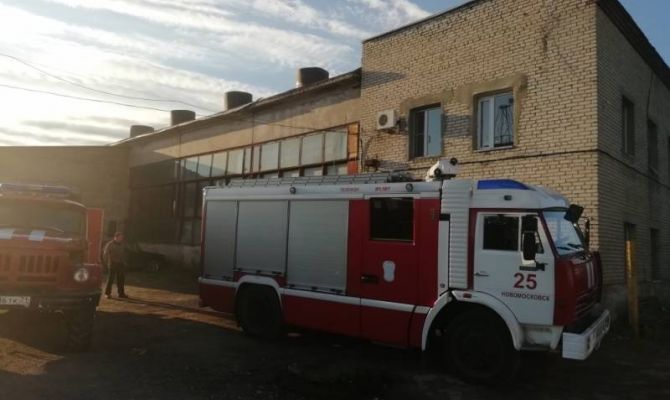 В Новомосковске огонь разорил бойлерную