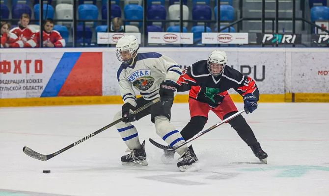 В Тульской области выбрали лучшую детскую дворовую команду по хоккею