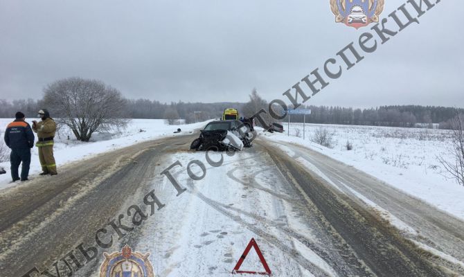 31 декабря в ДТП под Алексином пострадала 3-летняя девочка