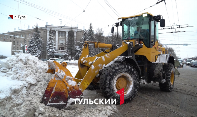 Коммунальщики оценили объем убранного из Тулы снега