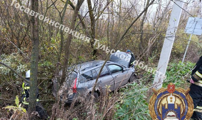 Под Кимовском 43-летняя женщина улетела в кювет