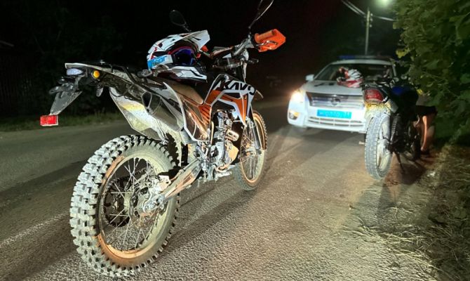 За неделю в Тульской области поймали 8 несовершеннолетних мотоциклистов без прав