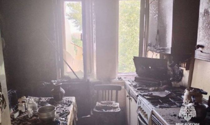 При пожаре на улице Первомайской в Туле погибла 82-летняя женщина