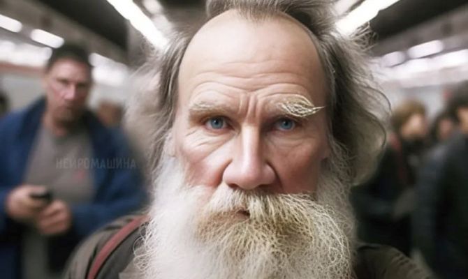 Лев Толстой глазами нейросети: как могли выглядеть соцсети великого писателя