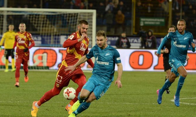 Тульский "Арсенал" проиграл питерскому "Зениту": 0 - 2 