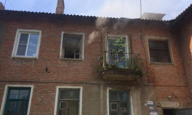 В Новомосковске выгорела квартира