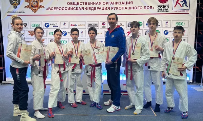 Сборная Тульской области заняла первое место на Первенстве России по рукопашному бою