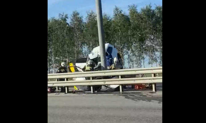 В Ясногорском районе водитель Hyundai Creta уснул за рулем и врезался в столб