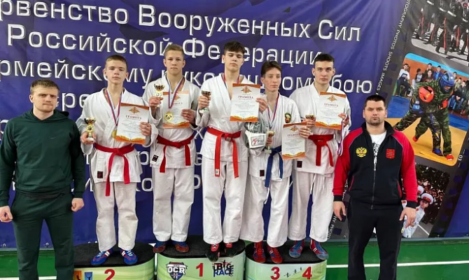 Туляки заняли первые места на первенстве ВС РФ по армейскому рукопашному бою