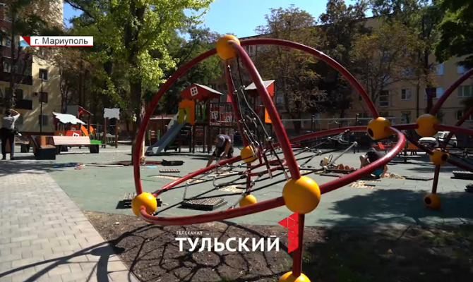 Тульские строители завершили работы по восстановлению 21 дома в Мариуполе