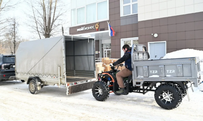Квадроцикл и дроны передали туляки для бойцов в зону СВО