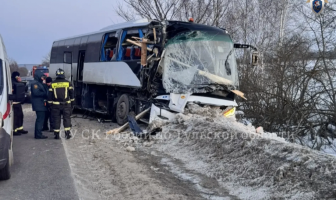 Следственный комитет возбудил уголовное дело по факту ДТП с автобусом под Алексином