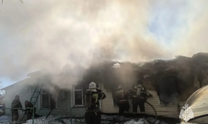 На пожаре в Щекине спасли одного человека