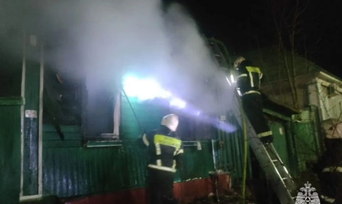 За сутки в Туле потушили жилой дом