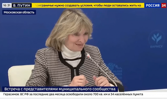 Председатель ТОС «Лидер» из Тулы выступила перед Путиным на встрече