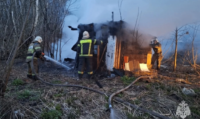 За сутки в Тульской области потушили четыре пожара