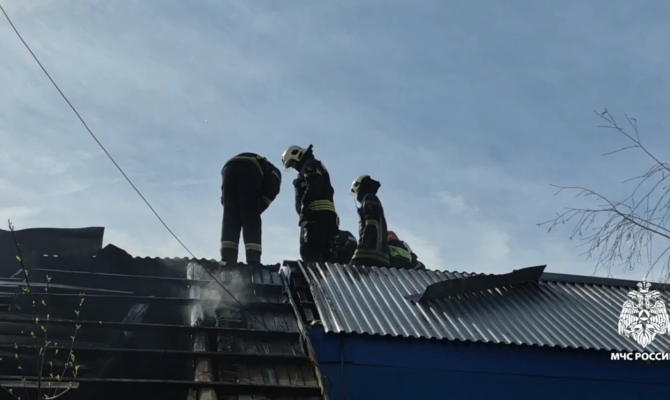 На пожаре в Щекине никто не пострадал