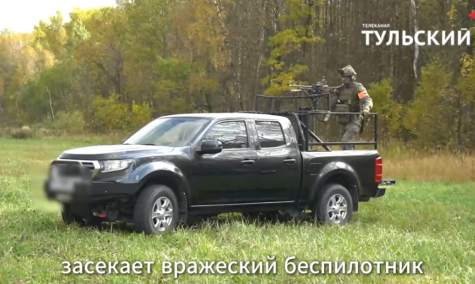 СОБР показал отражение атаки беспилотника над Тулой