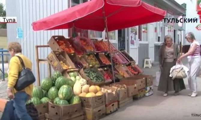 Где в Туле незаконно продают арбузы и дыни 