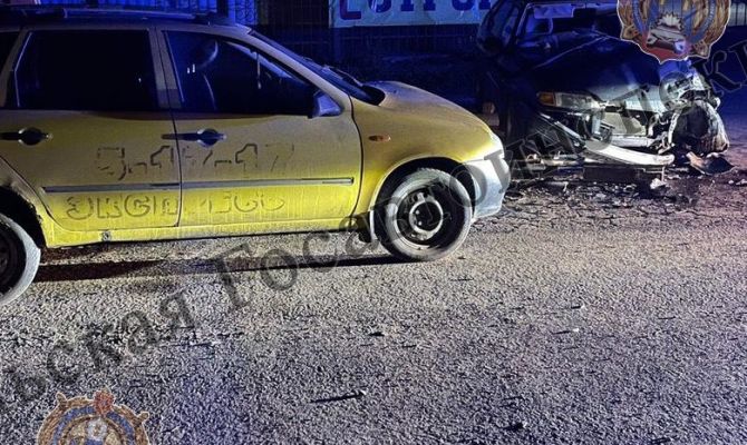 В г. Щекино пьяный водитель «ВАЗа» выехал на «встречку» и врезался в другой «ВАЗ»