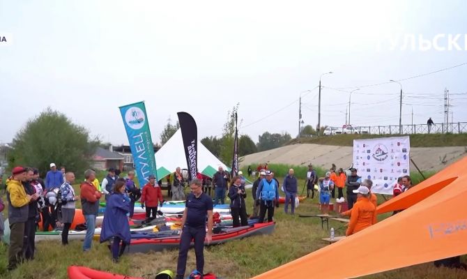 В Туле гребцы преодолели 45 километров по Упе