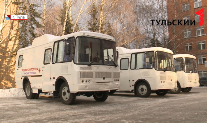 В Тульской области медицинский автопарк пополнился новой техникой