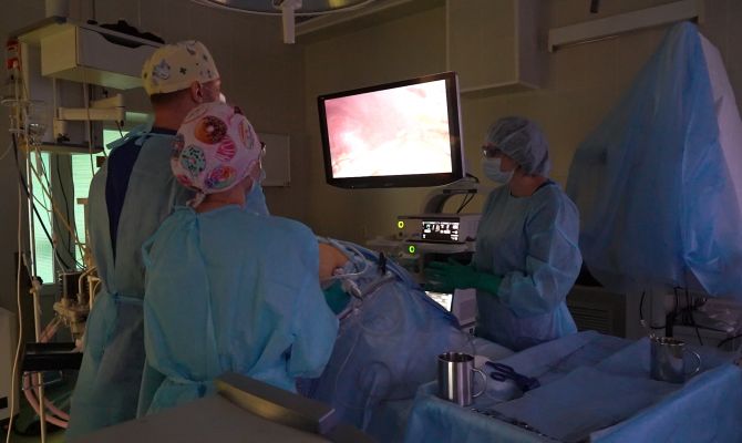Тульские хирурги  впервые удалили опухоль на почке с помощью нового оборудования