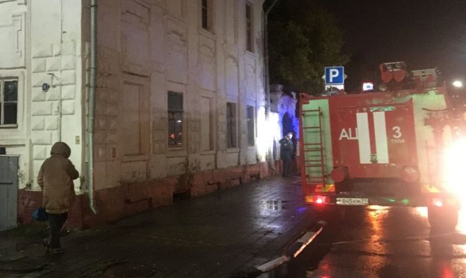 В Туле произошел пожар в еще одном старинном доме