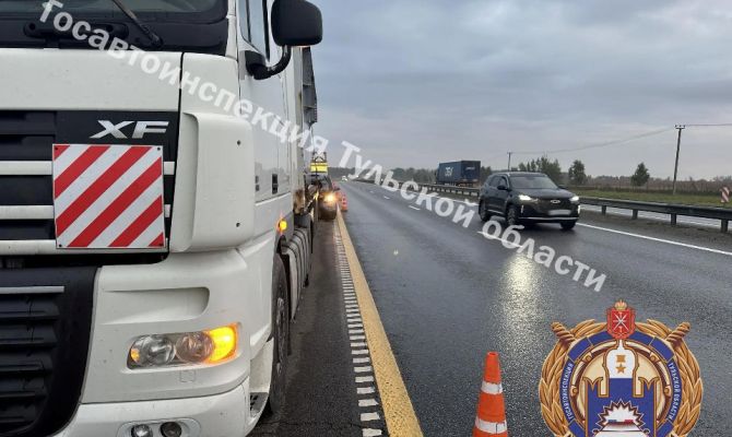 Под Тулой «Хонда» столкнулась с грузовиком: пострадали два человека
