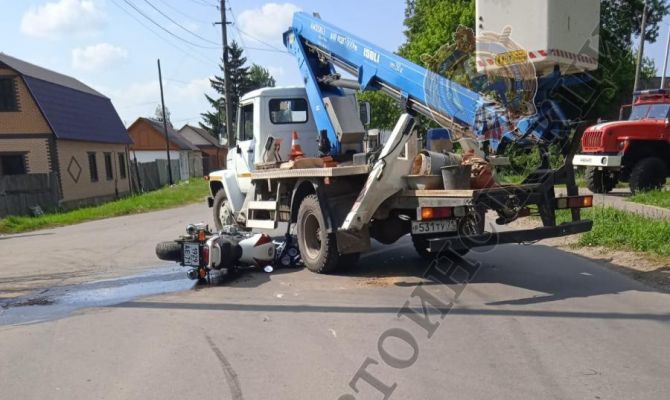 В ДТП в Богородицке пострадал 30-летний мотоциклист
