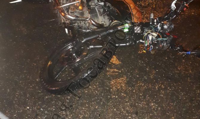 В Киреевске лишенный прав мотоциклист врезался в Toyota Camry