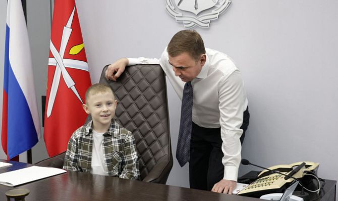 7-летний мальчик на один день стал Губернатором Тульской области