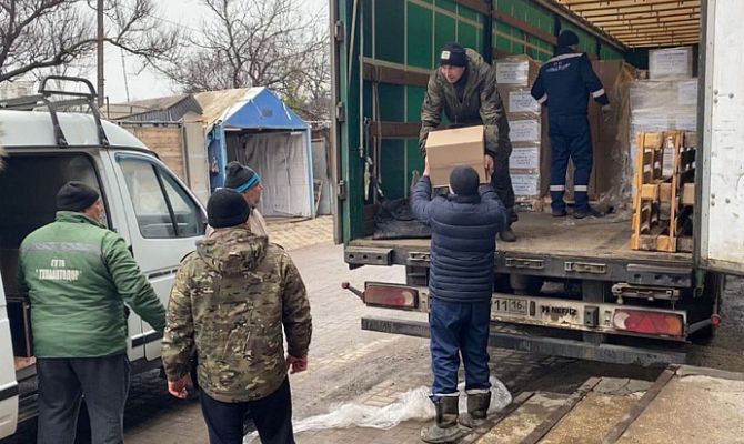 В Мариуполь доставили гуманитарную помощь из Тульской области