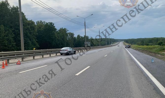 В Тульской области BMW врезалась в KIA Sportage